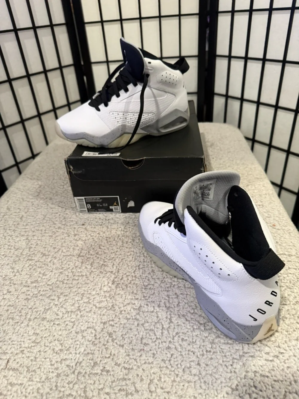 Nike Air Jordan Lift Off White/Black/Wolf‎ Grey Size 8 Men’s NEW w/ Box